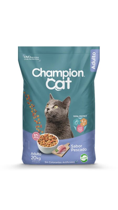 Champion-Cat-Adultos-Sabor-Pescado-20kg Champion Cat Sabor Pescado 20 KG