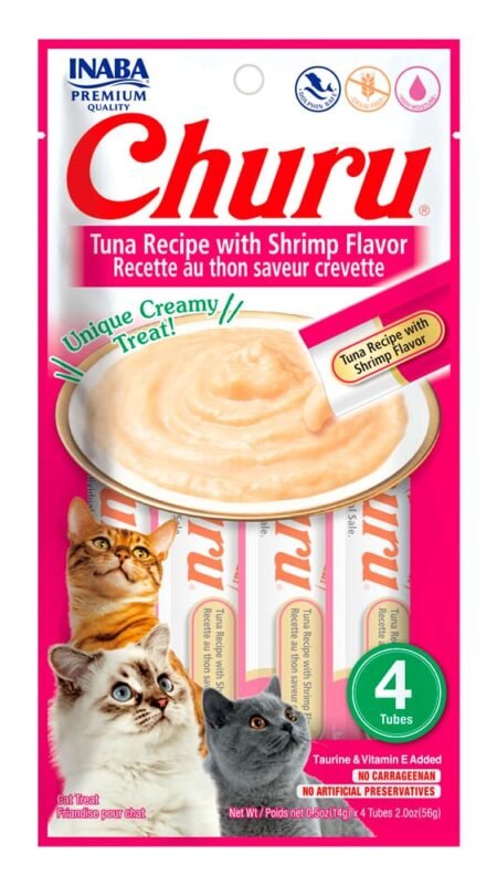 Churu-4p-Tuna-with-Shrimp-front Churu para Gatos Variedades